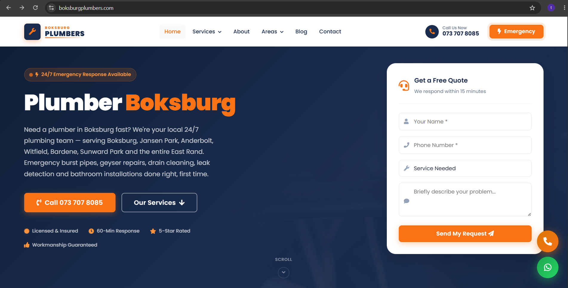 Boksburg Plumbers screenshot